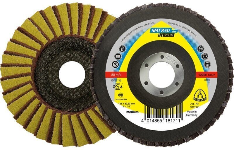 Klingspor - Schleifmopteller smt 850 plus Special, gewölbt 115 mm Korn 60 Grob