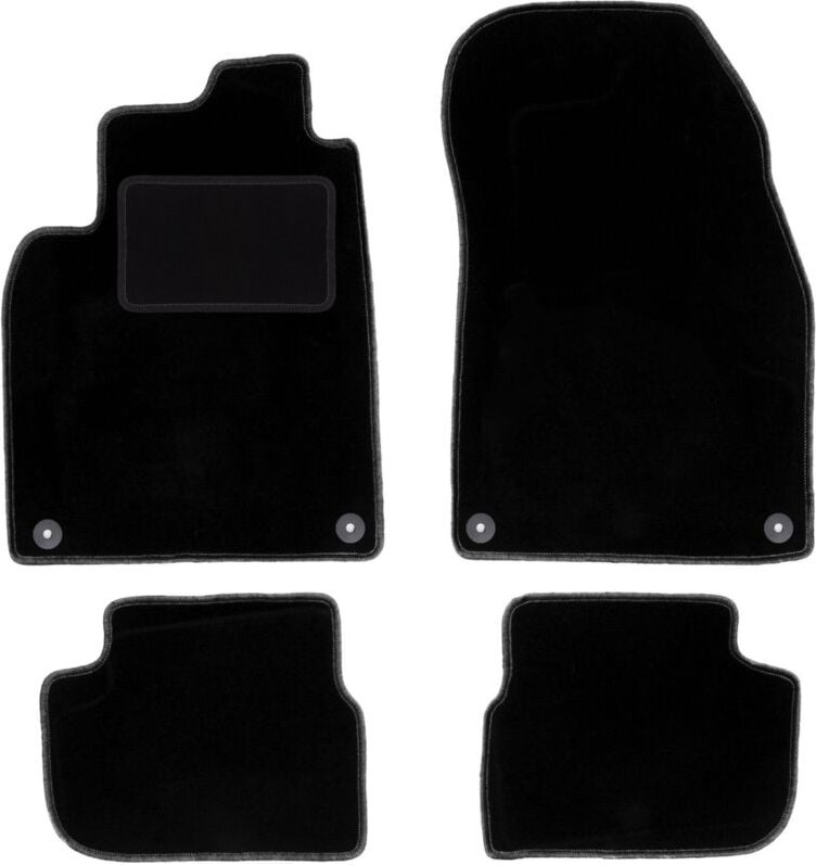 Schwarze Veloursmatten für: Saab 9-3 II Cabrio (2002-2014)