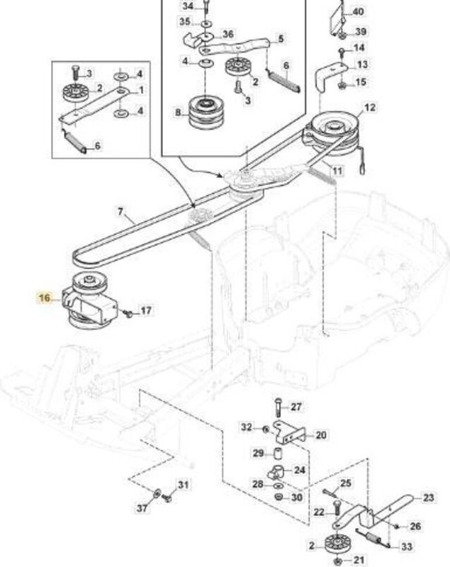 Zwischendoppelriemenscheibe Nv (Ntn) Original Stiga - 387605006/0