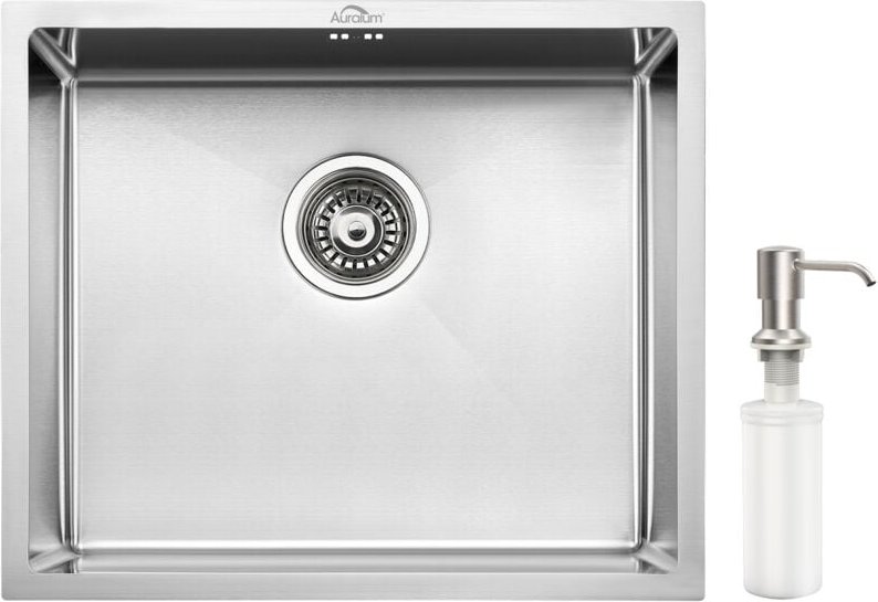 Handgemachte Einbauspüle 50 x 43cm Küchenspüle Edelstahl Einzelbecken Spülbecken Waschbecken Schenken Sie einen Seifensp...