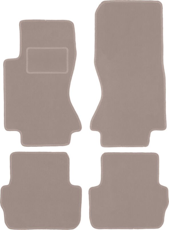 Beige Veloursmatten für: Jaguar S-Type X204 Limousine (2002-2008)