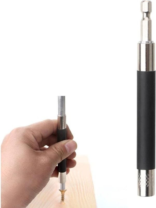 Verlängerter Innensechskant-Schraubendreher-Bit, Magnet-Bit, Schlagschrauber-Bit-Kit, magnetischer Adapter für Haushalts...