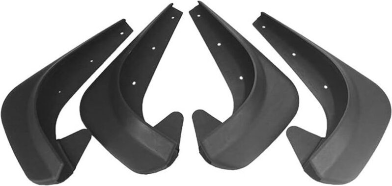 Ersandy - 4 Stück universelle Auto-Schmutzfänger, verschleißfest und spritzwassergeschützt