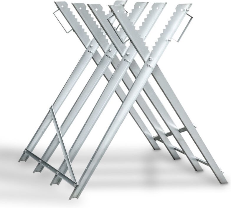 Sägebock Holzschneidebock Motorsäge Sägehilfe Metall Kettensäge 150kg klappbar - Swanew