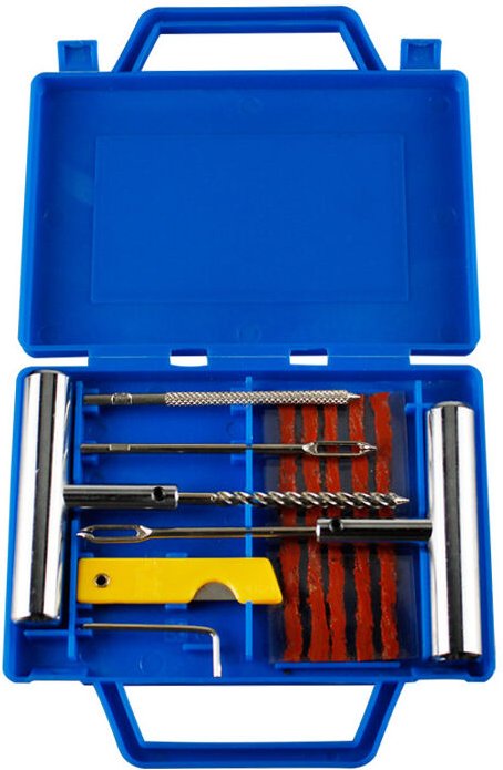 Csparkv - Reifenreparaturset, Reparaturset mit Einweghandschuhen, schlauchloses Reifenrad-Pannen-Schleifwerkzeug-Set für...