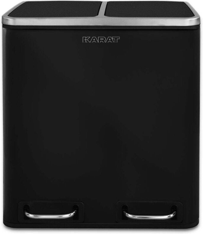 Karat - Mülleimer Felix 54L Schwarz 3 x 18 Liter (54 Liter)