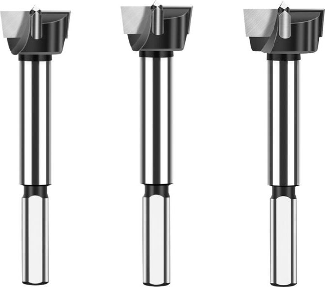 Tlily - Industriequalität Dreieckiger Schaft Hartmetall Holzbohrer Lochöffner Scharnieröffnungswerkzeug Flacher Flügel