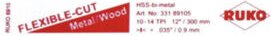 Ruko - 5x Säbelsägeblatt 8910 hss geschränkt gefräst - 33189105