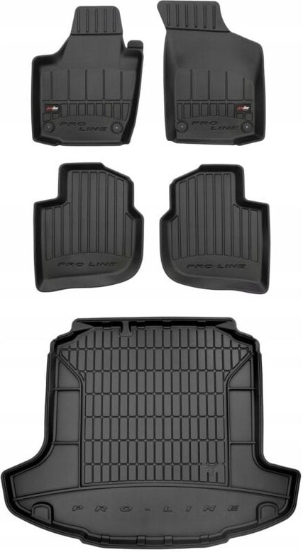 Thumbnail - SET 3D Gummimatten Skoda Rapid Limousine 2012-2018 zw