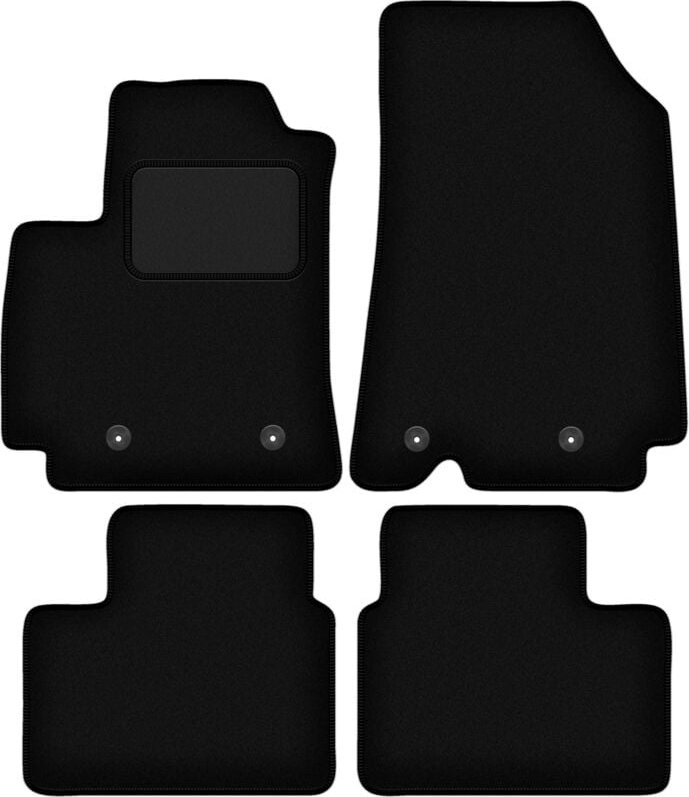 Schwarze Veloursmatten für: Renault Arkana Crossover (2021-)