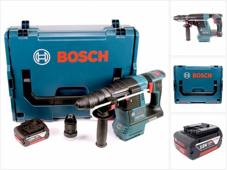 Bosch GBH 18V-26 F Akku Bohrhammer 18V 2,6J brushless SDS plus + 1x Akku 2,0Ah + L-Boxx - ohne Schnellladegerät