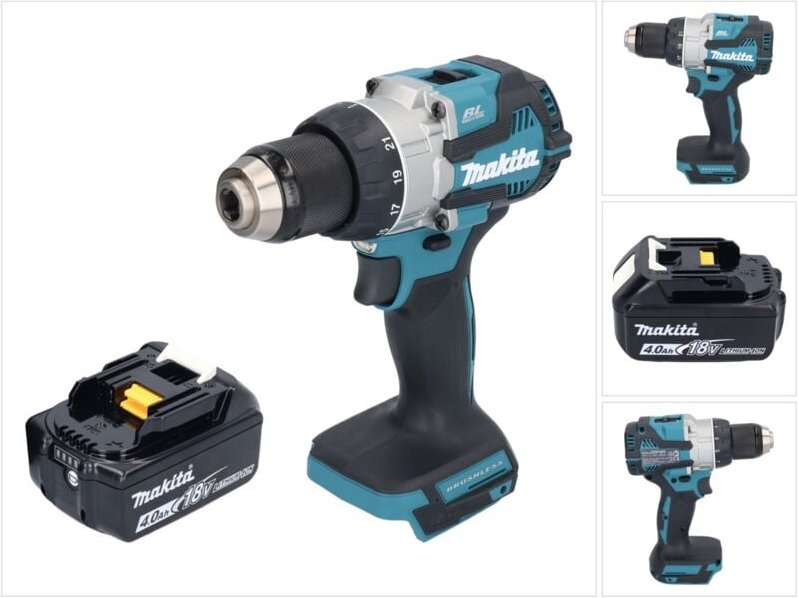 Makita DDF 489 M1 Akku Bohrschrauber 18 V 73 Nm Brushless + 1x Akku 4,0 Ah - ohne Ladegerät
