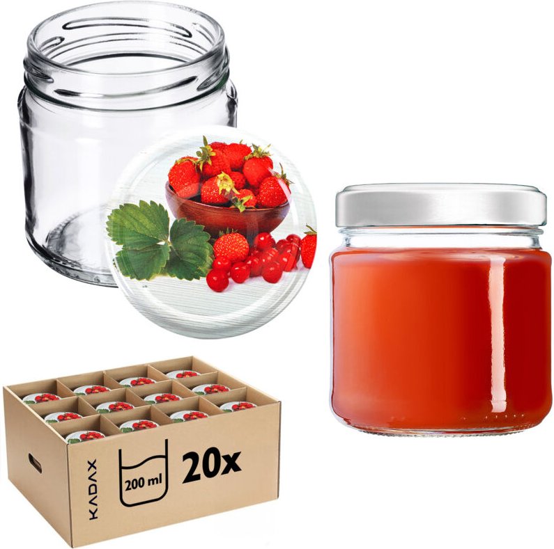 Glas Klara 200ml fi66 TO-210 Packung mit 20 Stück + - Kadax