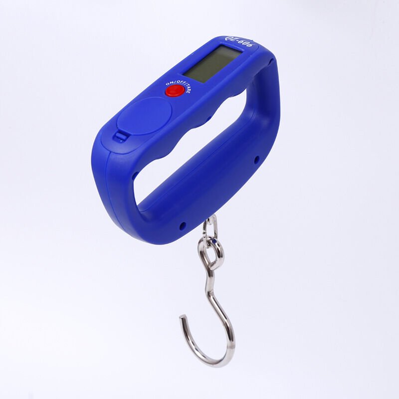 Linghhang - Tragbare elektronische Gepäckwaage (schwarz), Mini-Gepäckwaage mit Haken, digitale Gepäckwaage mit LCD-Displ...