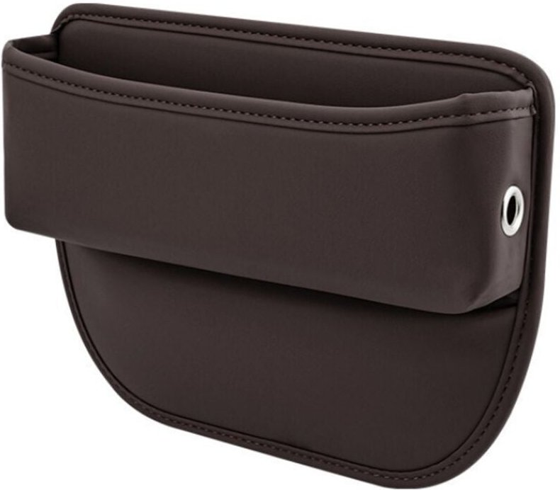 Auto-Organizer, Autositz-Lückenaufbewahrung, PU-Leder-Vordersitz-Konsolentasche, für Mobiltelefone, Schlüssel, Karten, B...