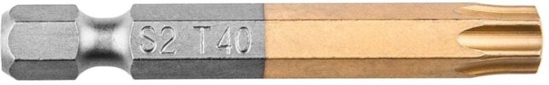 1/4" Bit S2 Titannitrid beschichtet, 50mm TX40