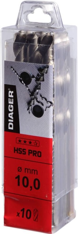 Thumbnail - Diager - Metallbohrer hss geschliffen pro - 726 ø 2 Länge. Nützlich 24 Gesamtlänge 49 - 10er Pack