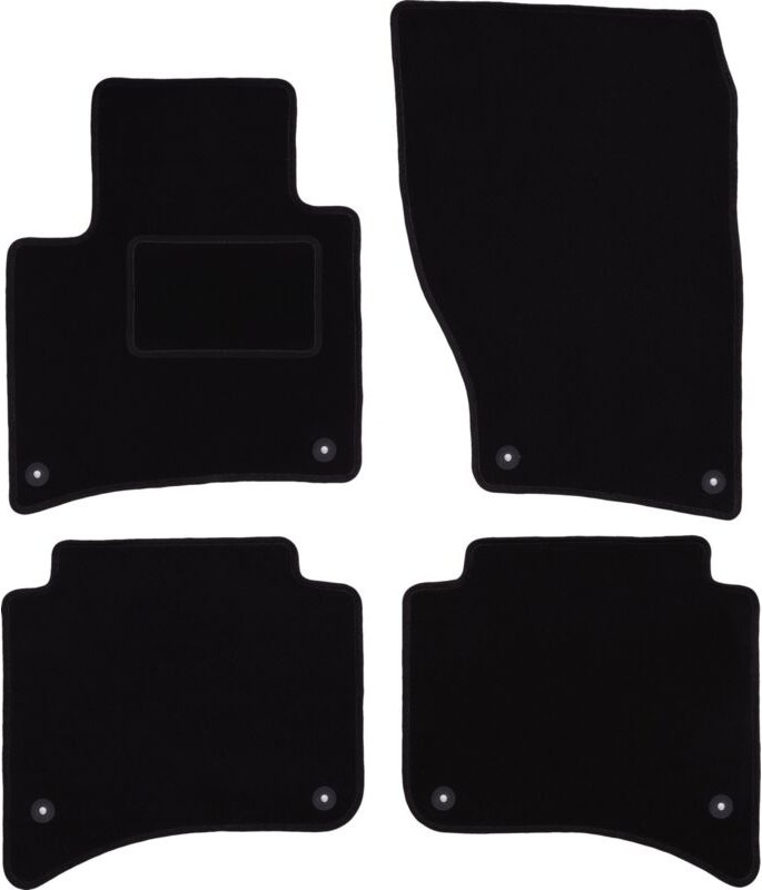 Schwarze Veloursmatten für: Volkswagen Touareg II SUV (2010-)