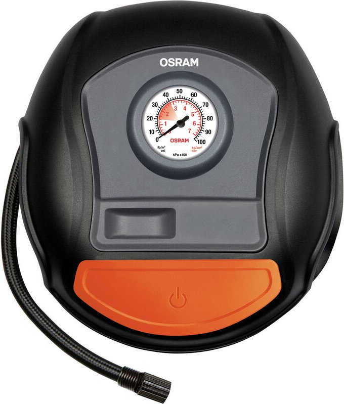 Osram - Automotive OTI200 Kompressor Analoges Manometer, Kabelfach/-aufnahme, Überlastungsschutz
