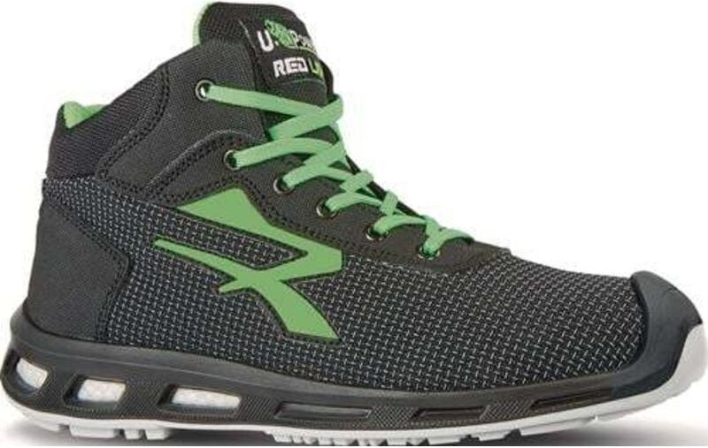UPower Sicherheitsstiefel RedLion HARD Größe 42 schwarz / grün - RL1035642