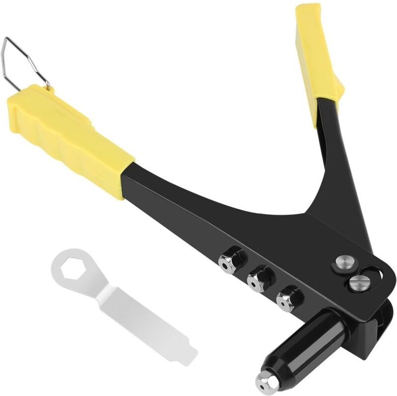 233 mm robuste Nietzange aus Metall mit 4 Nasen 2,4/3,2/4,0/4,8 mm für Blindnieten mit Schraubenschlüssel
