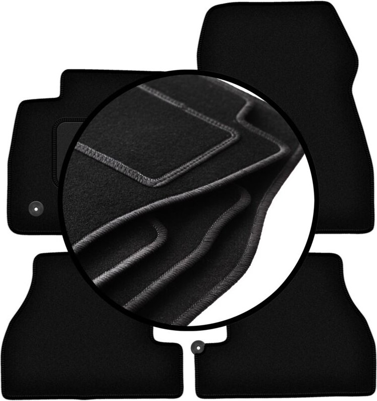 Veloursmatten-Satz für: Ford Focus MK3 USA Limousine, Kombi (2010-2019)