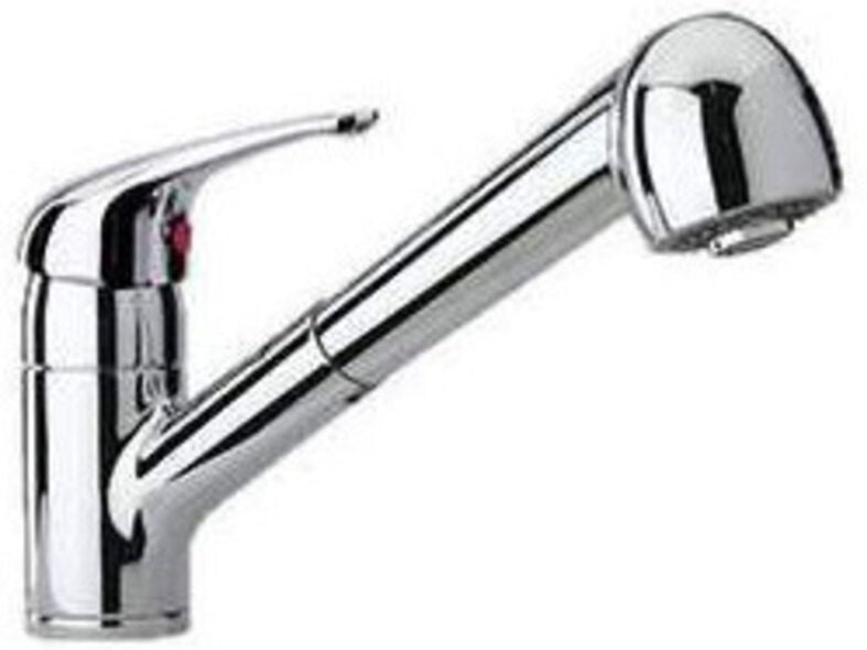 Waschtischmischer mit Brausekopf Weiß