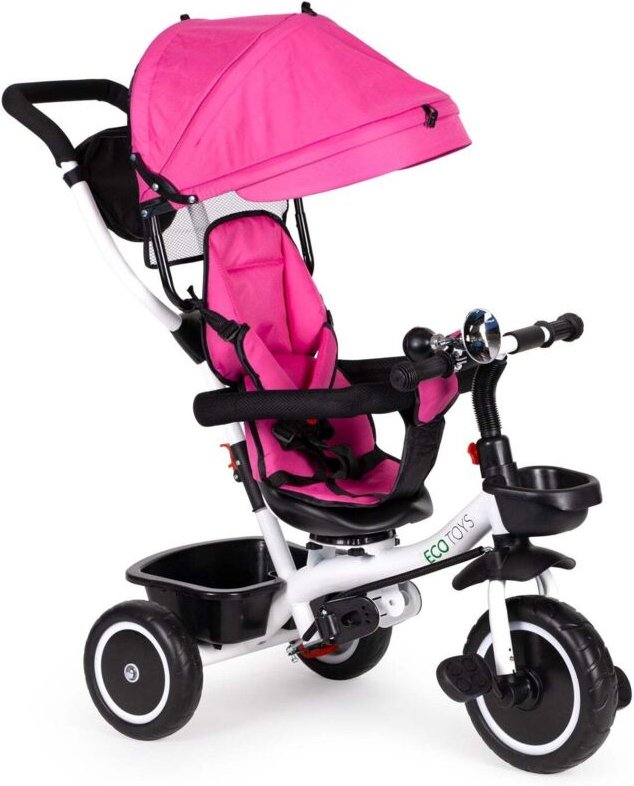 Dreirad mit drehbarem sitz 360 ecotoys rosa