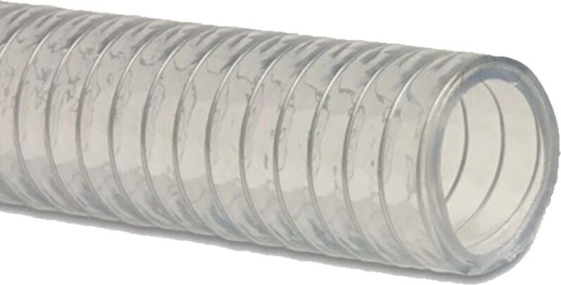 Mega Group - megasteel Saug- und Druckschlauch Innen-Ø 51 mm - 2 Zoll, transparent