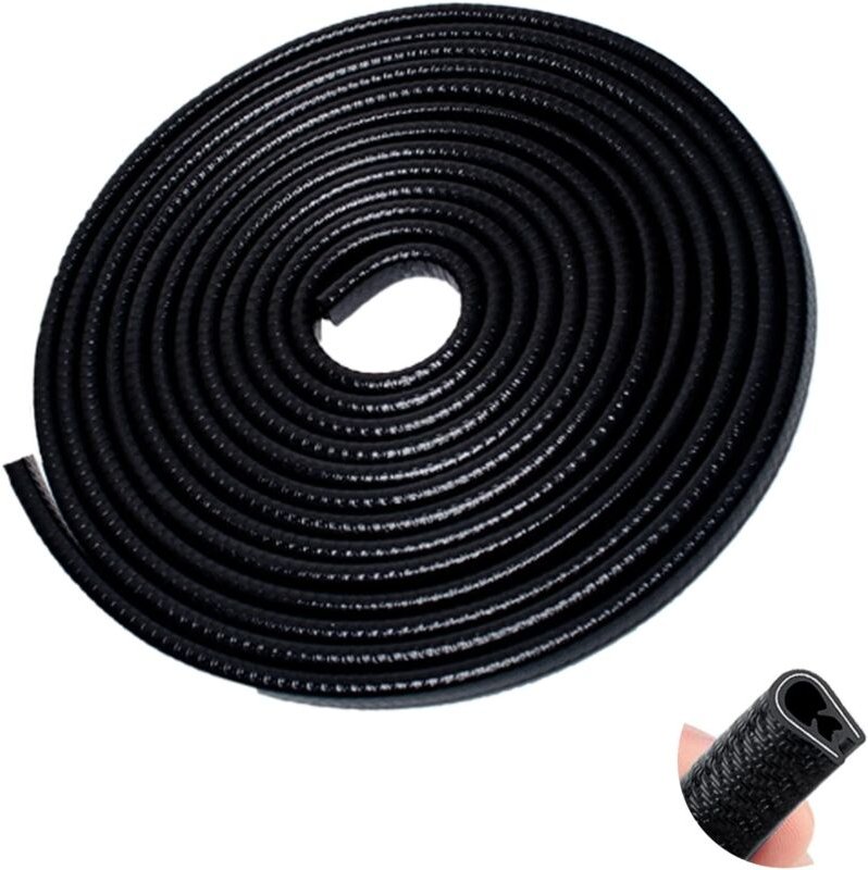 Cyslmuk - Autotür-Kantenschutz, 10 m, Autotür-Kantenschutz, Gummidichtung, U-förmiger Kantenschutz für Auto, lkw, suv