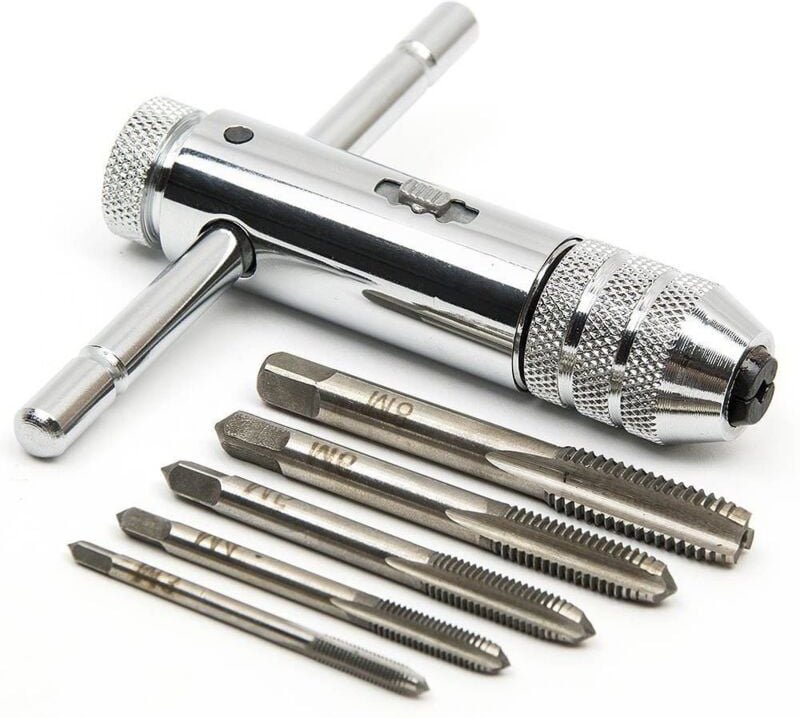 Memkey - Handgewindebohrer – metrische Gewindebohrer – Gewindebohrer und Matrizen – M3 M4 M5 M6 M8 Gewindebohrer – Gewin...