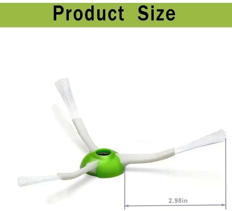 YMYNY 6er-Pack Ersatzbürsten für Irobot Roomba I- & J- & E-Serie, Seitenbürsten für i1+/i2+/i3+/i4+/i5+/i6+/i7+/i8+/j6+/...