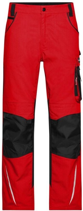 James&nicholson - Arbeitsbundhose JN832 Gr. 42 red/black