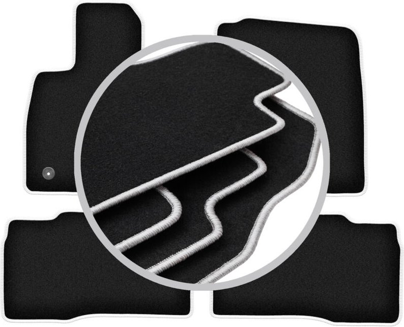 CARLUX-SILVER Autofußmatten für: Ford Explorer MK6 SU625 SUV (2020-)