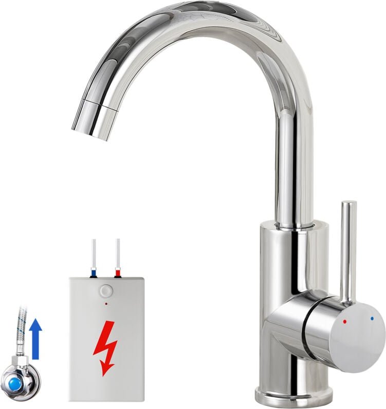 Thumbnail - Niederdruck Wasserhahn Küche Armatur 360° Schwenkbar Küche Mischbatterie Einhebelmischer für Wasserboiler konzipiert, fü...
