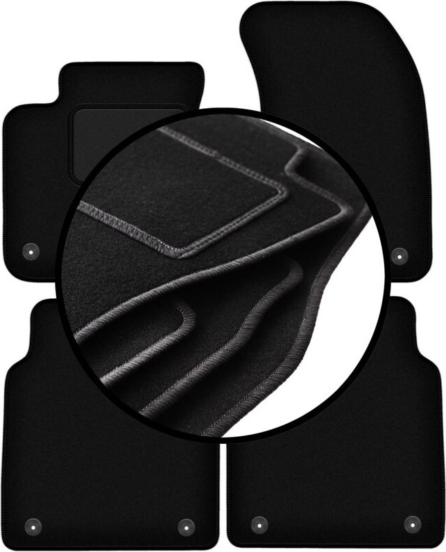 Komplettset Veloursmatten für: Audi A8 D4 LANG (2010-2017)