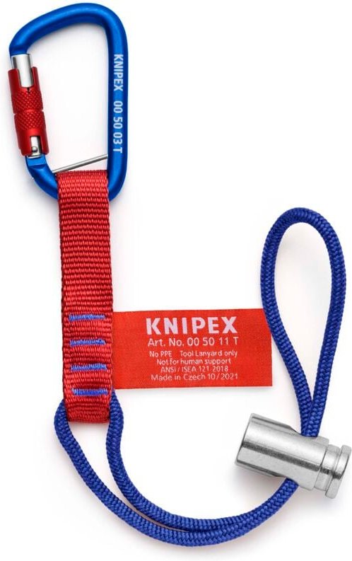 Thumbnail - 00 50 13 t bk Adapterschlaufen mit fixiertem Materialkarabiner Zur Werkzeug-Absturzsicherung 186 mm