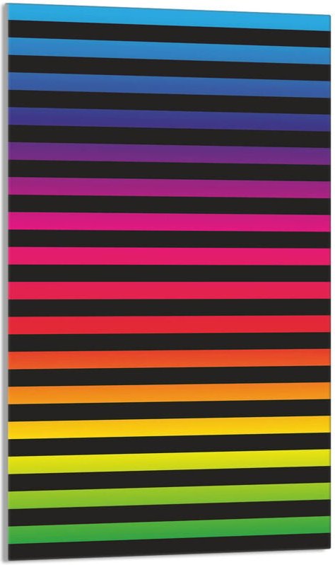 Glasschneidebrett 30x52 Bunt