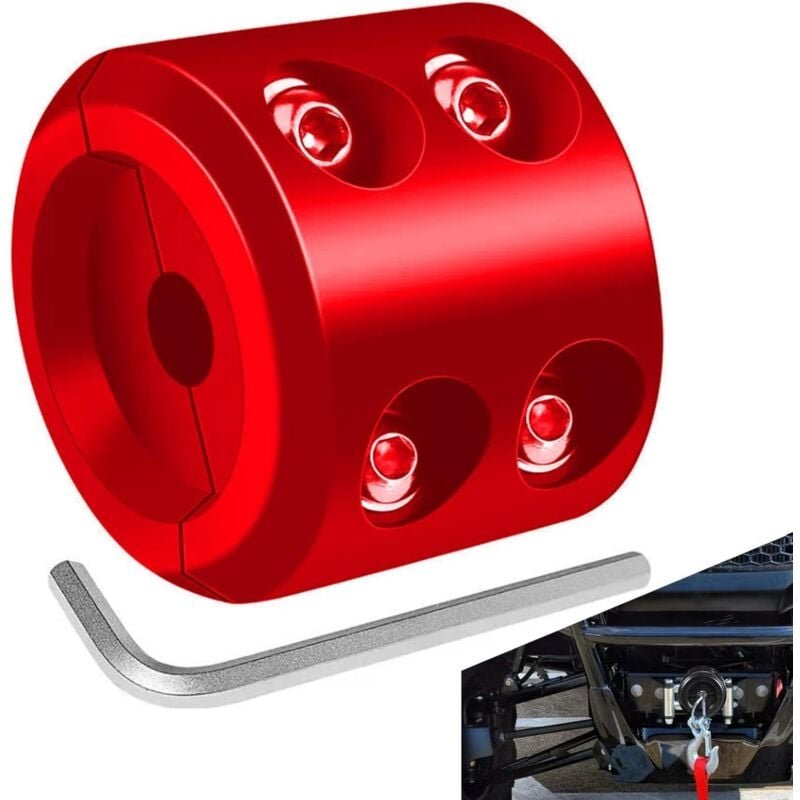 Jalleria - Gummi-Windenstopper für ATV-Windenkabel, ATV-Windenkabelstopper Drahtschutz, Automodifikationsgeräte, Abschle...