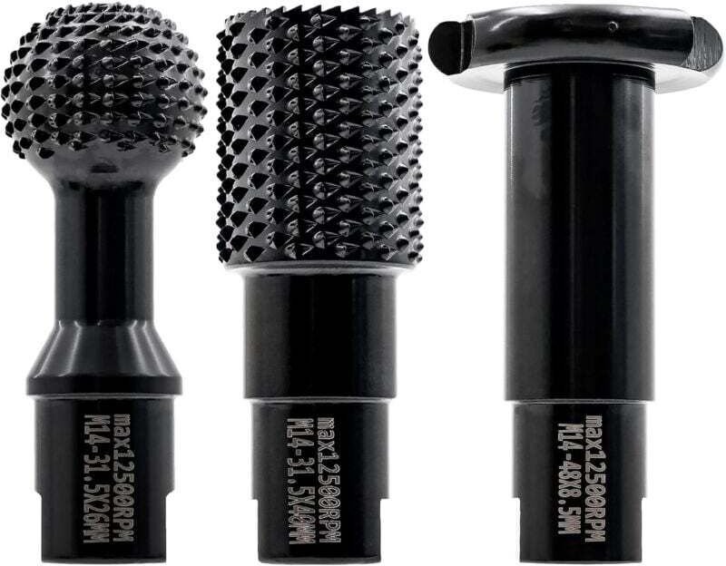 3 Stück Holzschnitzerei-Raspelbohrer, DIY-Gravur, Schleifen, Fräsen, Fräskopf, rotierende Raspelfeile, Fräser für Holz- ...