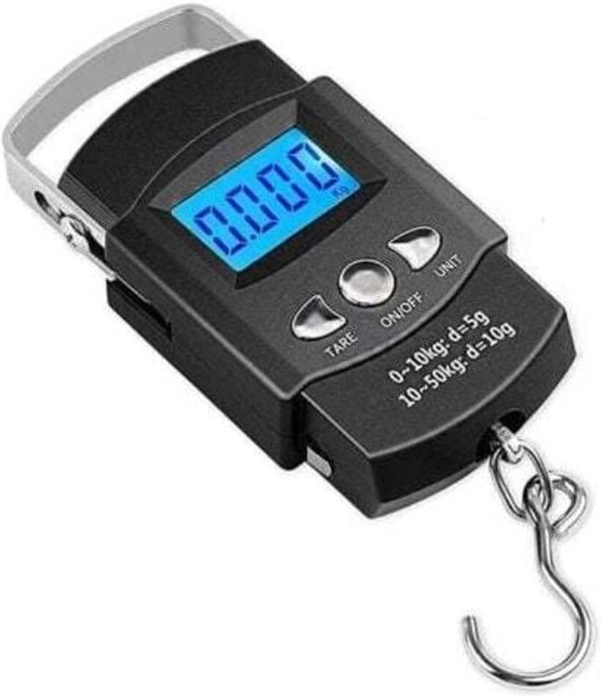 XVX - Elektronische Gepäckwaage, lcd Digital Tragbare Elektronische Angelwaage Digitale Kofferwaage Reisewaage (Max: 50 ...