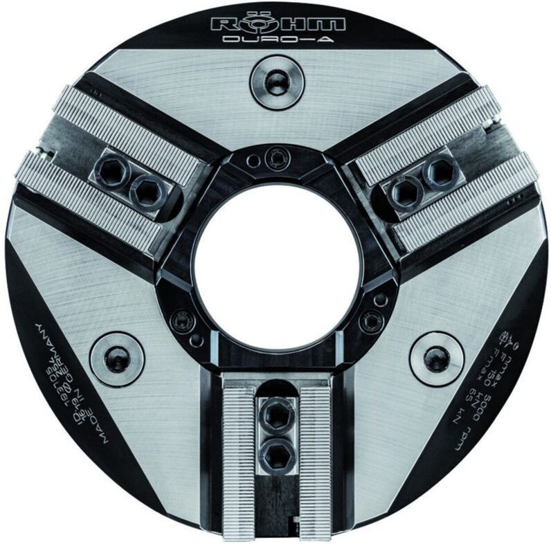 Röhm Kraftspannfutter DURO-A 315 Spitzverzahnung 90° Zylindrische Zentrieraufnahme - ZA 220 - 183706