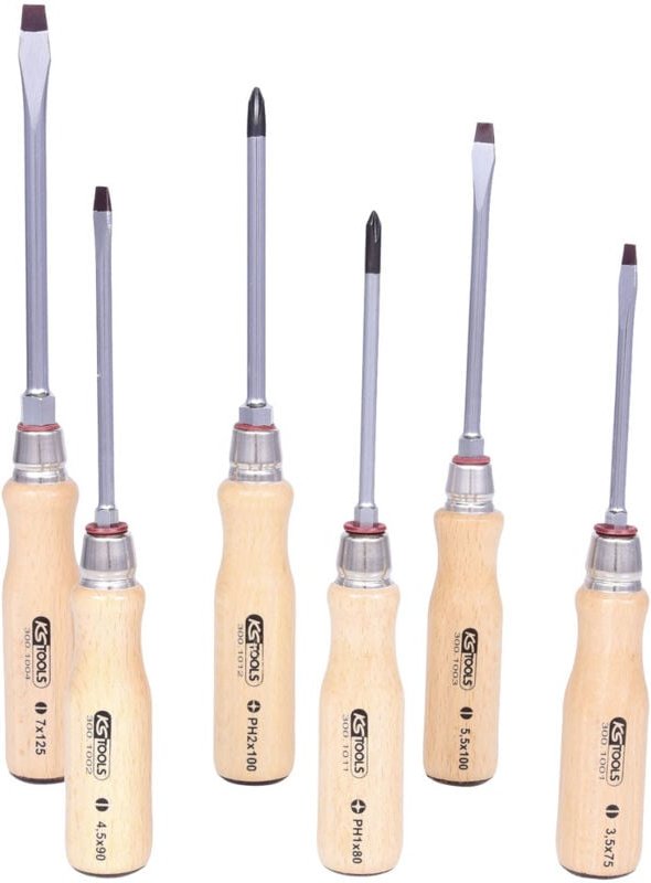 Ergotorque wood Schraubendreher-Satz, 6-tlg