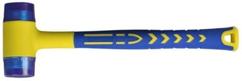 Tigrezy Gummihammer, Gummihammer mit rutschfestem Fiberglasgriff, mit doppelter weicher Schlagfläche - Aiperq