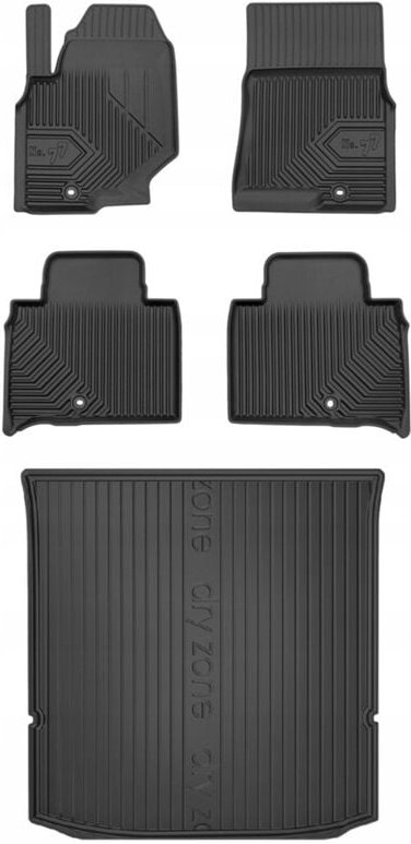 SET 77 Fußmatten und Fußmatten SsangYong Rexton 4 ab 2017- 5 Sitze
