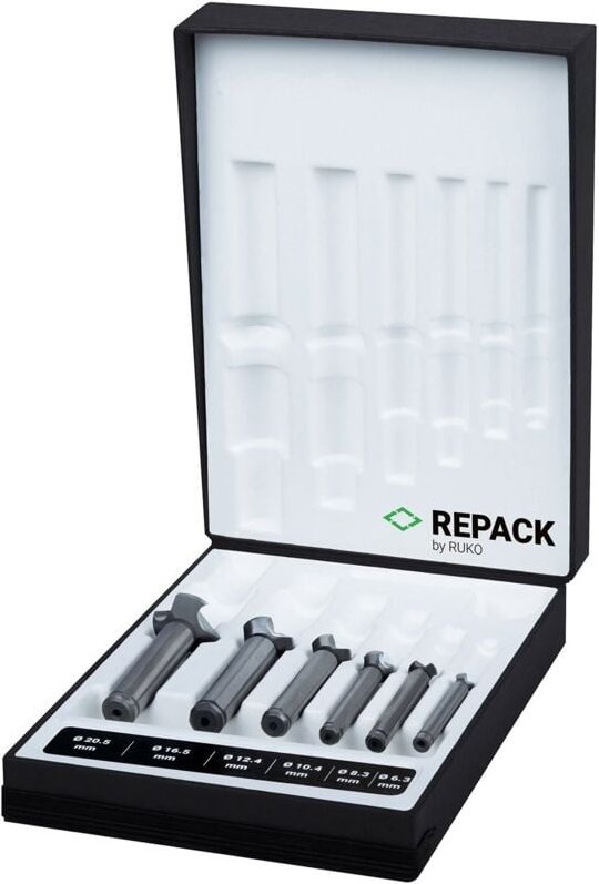 Ruko - ultimatecut Kegel- und Entgratsenker-Satz 3S HSSE-Co 5 din 335 Form c 90° in repack 6 teilig - 102790ERK