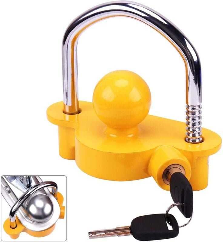 Anhänger-Diebstahlsicherung, Anhängerkupplungsschloss, Vorhängeschloss, Anhänger-Diebstahlsicherung, Wohnwagen, universe...