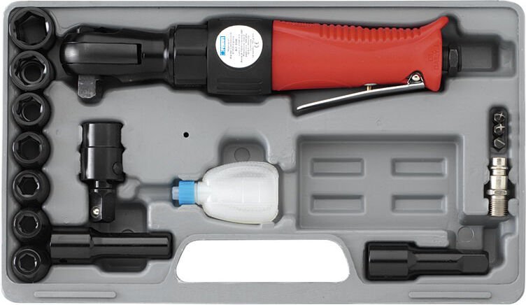 Druckluft ratschenschrauber set pneumatische ratsche werkzeug sockets Fervi 0046