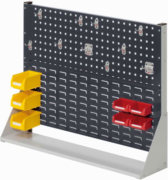 Kappes ®RasterPlan Stellwände einseitig Größe 2 - 1x Lochplatte 1x Schlitzplatte 1x Zubehörsortiment 17-teilig Anthrazit...