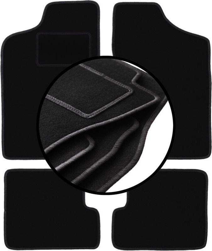 Komplettset Veloursmatten für: Fiat Cinquecento Fließheck (1991-1998)